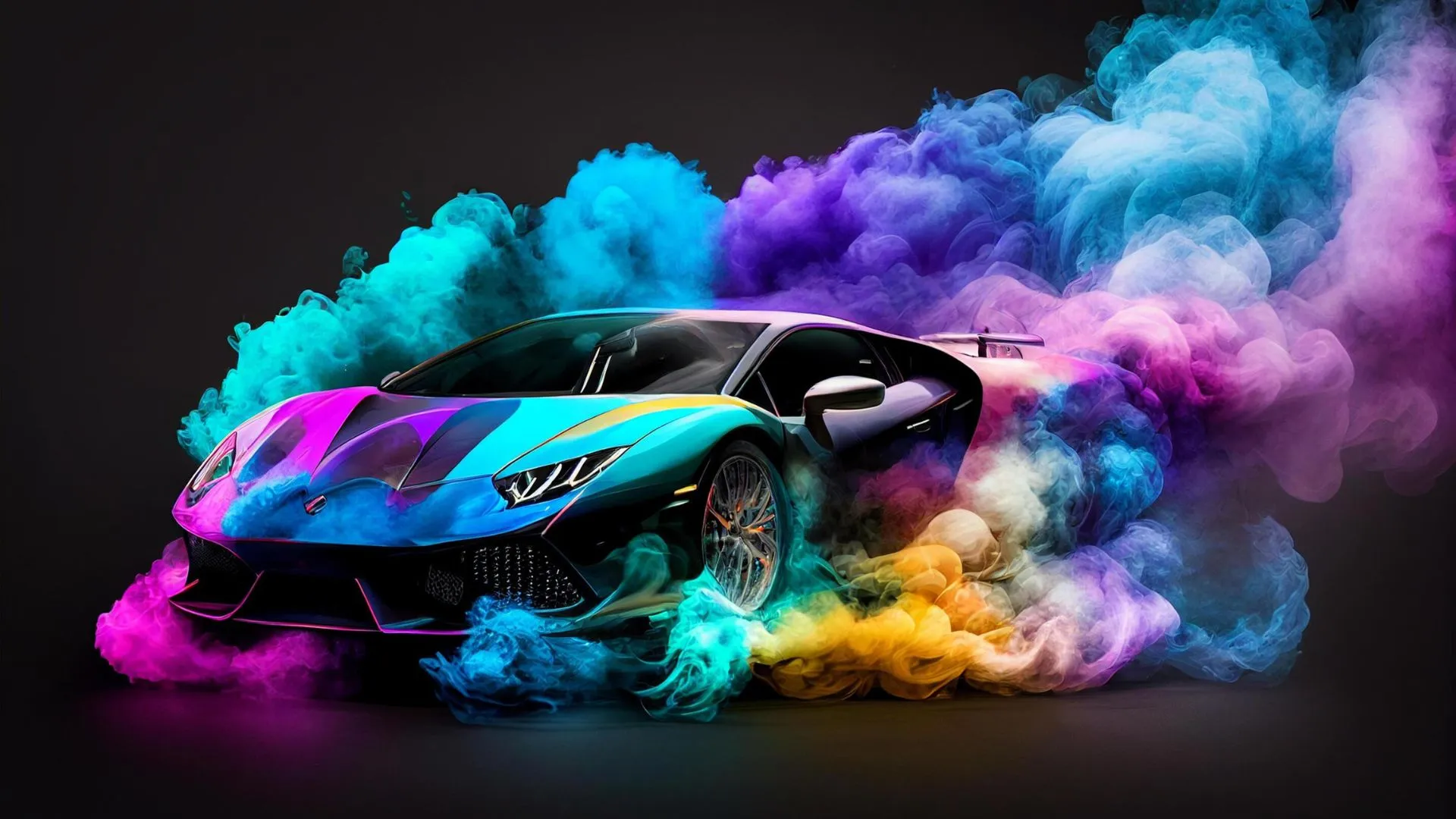 Rainbow Lamborghini Wallpapers